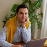 Male Character at Desk